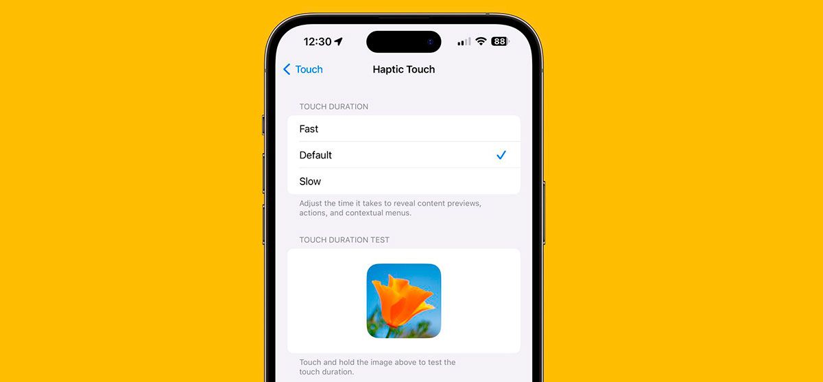 Apple добавила функцию ускорения Тактильного касания в iOS 17