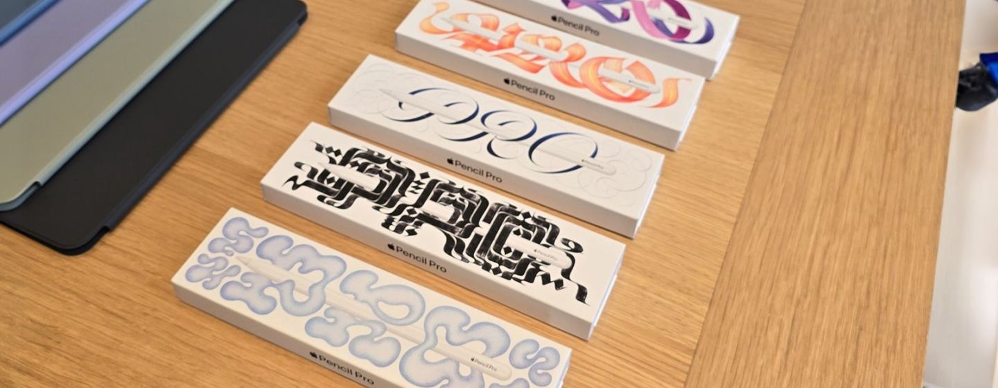 Apple створила п'ять різних дизайнів для коробки Apple Pencil Pro