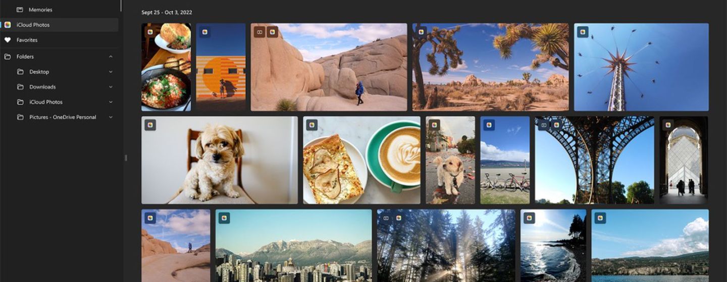 Microsoft начинает интеграцию с фотографиями iCloud в Windows 11