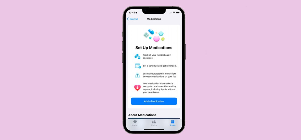 Как настроить и отслеживать прием лекарства на iPhone?
