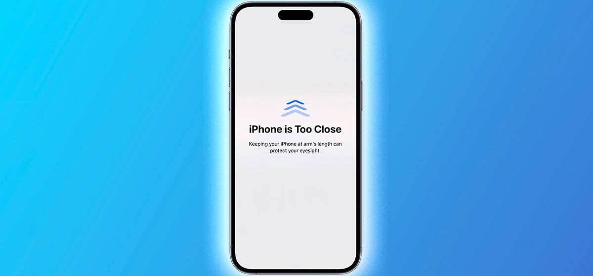 Как отключить функцию Расстояние от экрана в iOS 17?