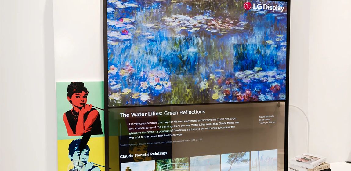 LG показала прозрачные OLED-панели для дома и бизнеса