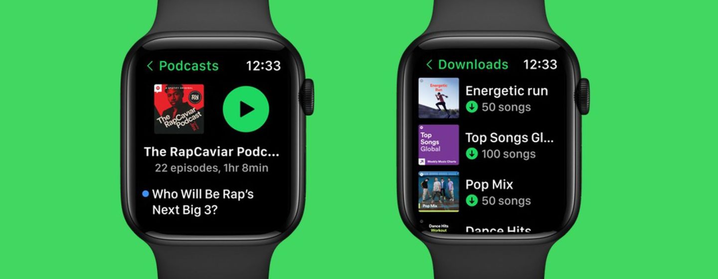 Spotify запускает обновленное приложение на Apple Watch
