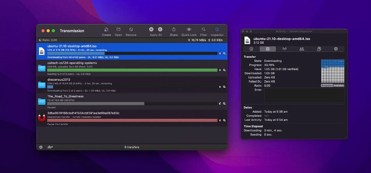 Популярный торрент-клиент Transmission для Mac получил поддержку Apple Silicon