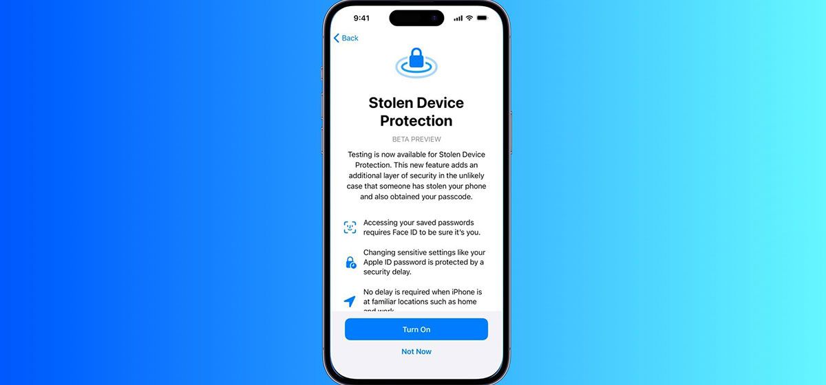 В iOS 17.3 появилась функция защиты от кражи iPhone