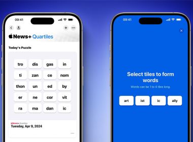 В iOS 17.5 появилась встроенная игра Quartiles