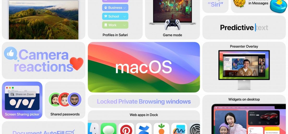 Все новые функции macOS Sonoma