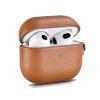 Кожаный чехол i-Carer PU Leather Case with Wrist Strap Brown для AirPods 3