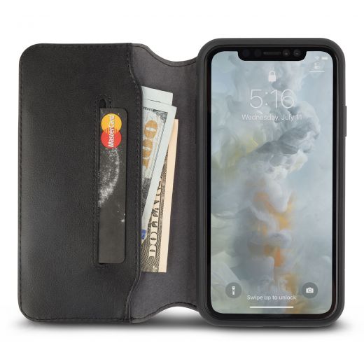Чехол Moshi Overture Premium Wallet Case Charcoal Black (99MO091011) для iPhone XS Max