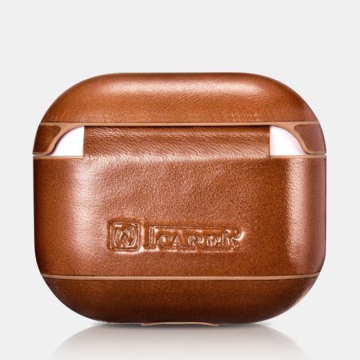 Кожаный чехол i-Carer Vintage Leather Case Brown для AirPods 3