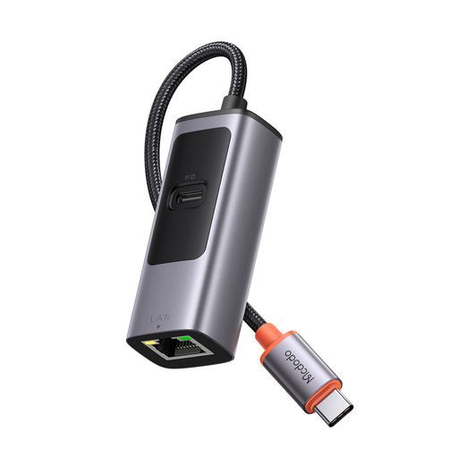 Перехідник McDodo 2 в 1 USB-C to RJ45 | USB-C 100w (HU-0680)