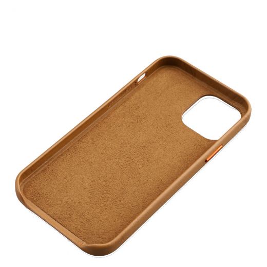 Кожаный чехол i-Carer Original Brown для iPhone 12 | 12 Pro