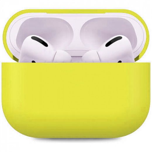 Чехол Apple Silicone Case Mellow Yellow для AirPods Pro
