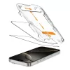 Защитное стекло с аппликатором Tech-Protect Quick Set+ 2 шт. Black для iPhone 15 | 16