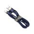 Кабель Baseus cafule Cable USB/Lightning  2.4A 1m Gold/Blue (CALKLF-BV3)