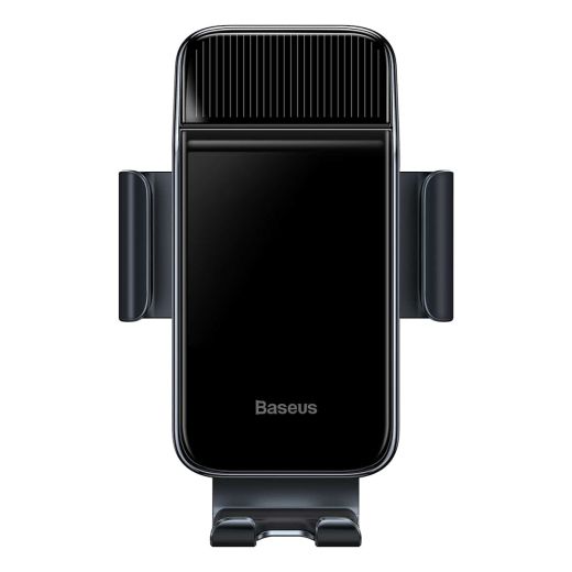 Тримач для телефону на велосипед Baseus Smart Solar Power Wireless Cycling Electric Holder Black (SUZG010001)
