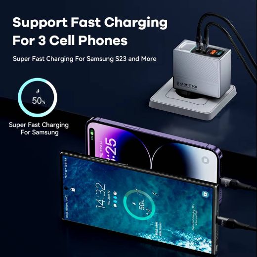 Швидка зарядка CasePro 100W GaN Charger PD