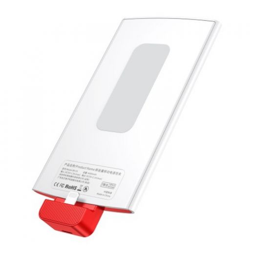 Павербанк (Зовнішній акумулятор) Baseus New Energy Backpack Powerbank 4000mAh White/Red