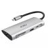 Адаптер WIWU Alpha 831HRT 8-in-1 USB-C to 3xUSB3.0 | HDMI | RJ45 | USB-C | SD | Micro SD Silver