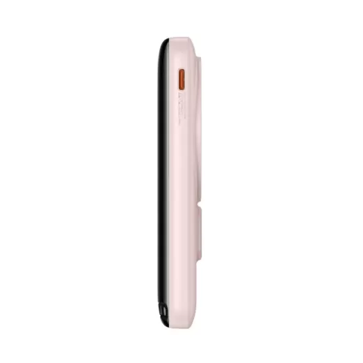 Повербанк (внешний аккумулятор) с беспроводной зарядкой Baseus Magnetic Bracket Wireless Fast Charge 20W 10000mAh with Cable Type-C to Type-C Pink (PPCX000204)