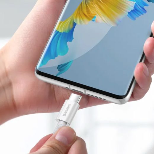 Кабель Baseus Superior Series2 Fast Charging Cable Type-C to Type-C 100W 2м White (P10365200211-04)	