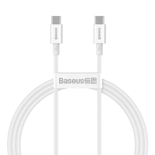 Кабель Baseus Superior Series2 Fast Charging Cable Type-C to Type-C 100W 2м White (P10365200211-04)	