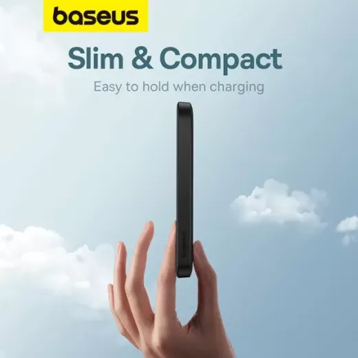 Повербанк Baseus Magnetic Mini Wireless Fast Charge 20W | 7.5W 5000mAh Black (P10022107113-00)