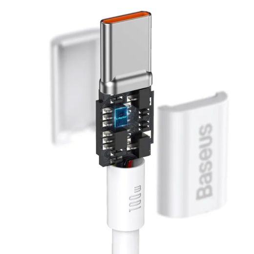 Кабель Baseus Superior Series2 Fast Charging Cable Type-C to Type-C 100W 2м White (P10365200211-04)	