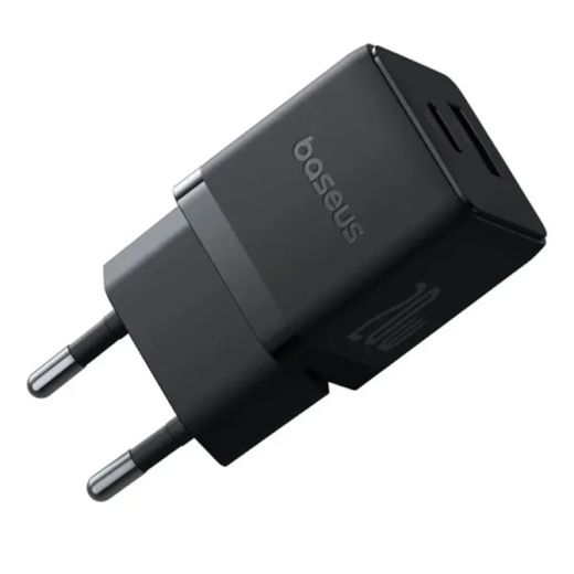 Швидка зарядка Baseus Palm Type-C+USB 20W Black (P10111608113-00)													