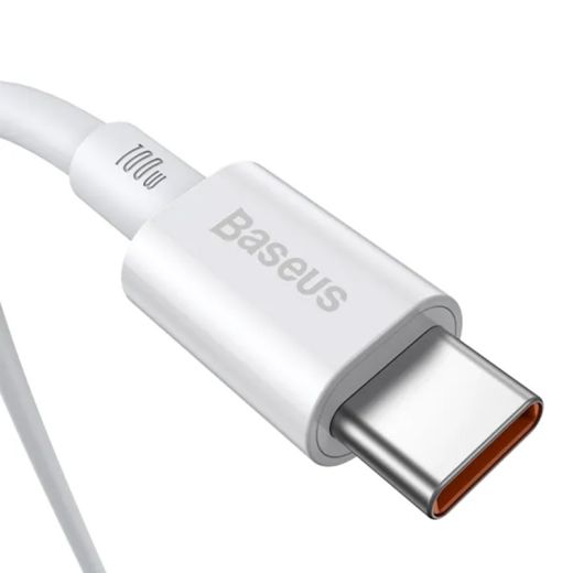 Кабель Baseus Superior Series2 Fast Charging Cable Type-C to Type-C 100W 2м White (P10365200211-04)	