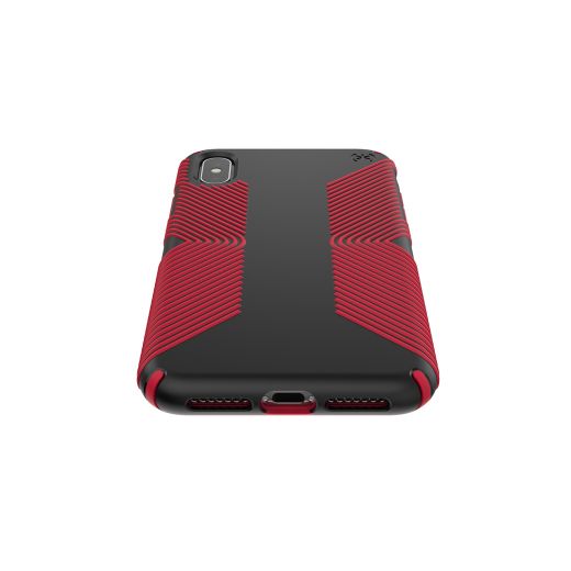 Чехол Speck Presidio Grip Black/Dark Poppy Red (SP-117106-C305) для Apple iPhone XS Max