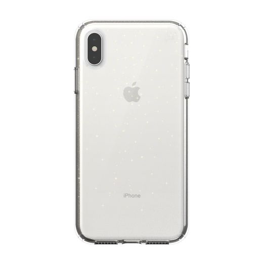 Чохол Speck Presidio Clear With Gold Glitter/Clear (SP-117112-5636) для Apple iPhone XS Max
