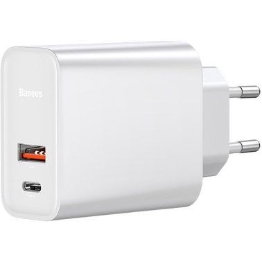 Зарядное устройство Baseus Speed PPS Quick charger C+U 30W EU White (CCFS-C02)