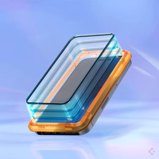 Защитное стекло Spigen ALM Glass FC 2 шт. Black для iPhone 14 Pro  (AGL05216)