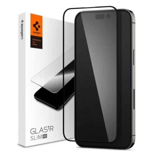 Захисне скло Spigen GLAS.FC Black для iPhone 14 Pro Max (AGL05209)
