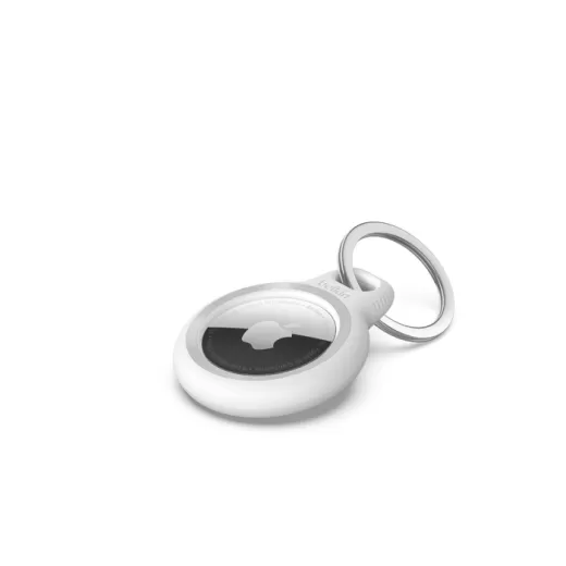 Чехол с кольцом Belkin Reflective Secure Holder with Key Ring White для AirTag (MSC003btWH)