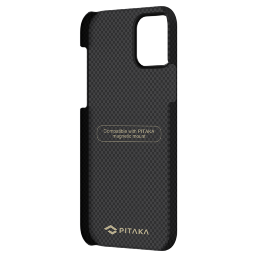 Чехол Pitaka MagEZ Black | Grey Plain для iPhone 12 Pro Max (KI1202PM)
