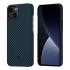 Карбоновый чехол Pitaka MagEZ Case 2 Black/Blue Twill для iPhone 13 (KI1308M)