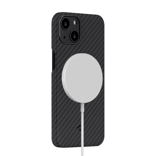 Карбоновый чехол Pitaka MagEZ Case 2 Black/Grey Twill (KI1301M) для iPhone 13