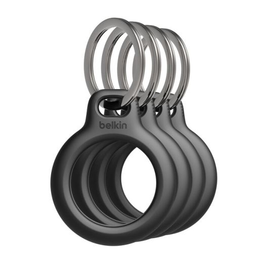 Чохол з кільцем Belkin Secure Holder with Key Ring Black 4-Pack для AirTag (MSC001btBK)