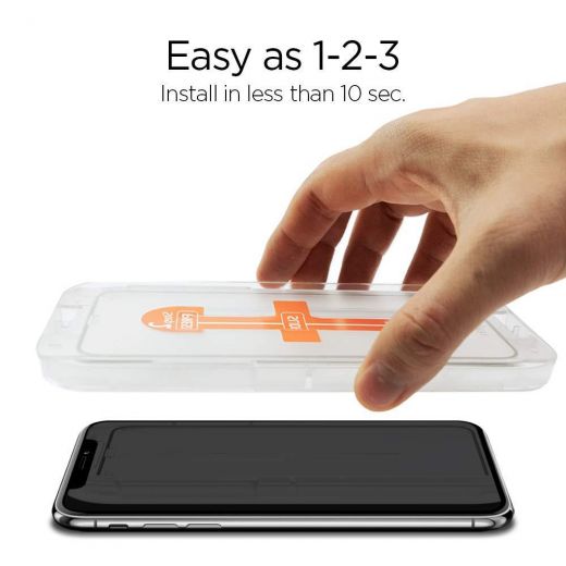 Защитное стекло Spigen Screen Protector Glass Full Cover для iPhone 11/XR