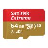 Карта памяти SanDisk microSDXC Extreme V30 64GB C10 UHS-I U3 + SD адаптер (SDSQXA2-064G-GN6AA)