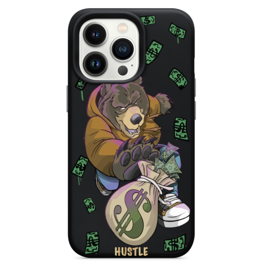 Чехол Hustle Case Bear Black для iPhone 13 Pro Max