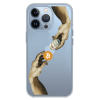 Прозрачный чехол Hustle Case Hands BTC=Money Clear для iPhone 13 Pro Max