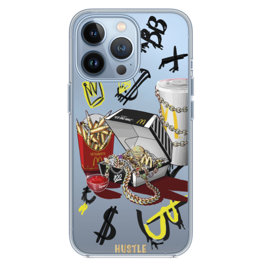 Прозрачный чехол Hustle Case Ice Big Mac Clear для iPhone 13 Pro