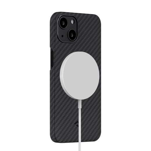 Карбоновый чехол Pitaka MagEZ Case 2 Black/Grey (Twill) для iPhone 13 mini