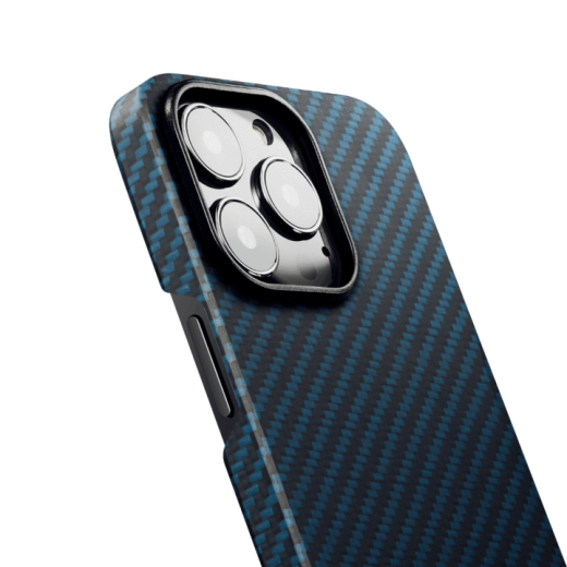 Карбоновый чехол Pitaka MagEZ Case 2 Black/Blue (Twill) для iPhone 13 Pro