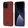 Карбоновый чехол Pitaka MagEZ Case 2 Red/Orange (Herringbone) для iPhone 13 Pro Max (KI1307PM)