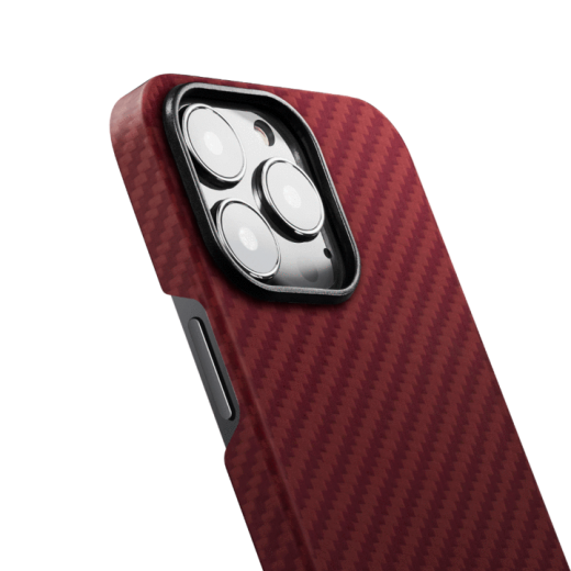 Карбоновий чохол Pitaka MagEZ Case 2 Red / Orange (Twill) для iPhone 13 Pro