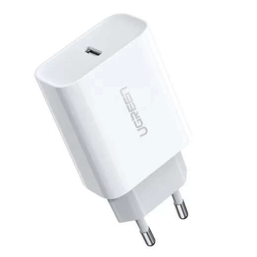 Зарядка Ugreen CD137 USB Type-C PD 20W White
